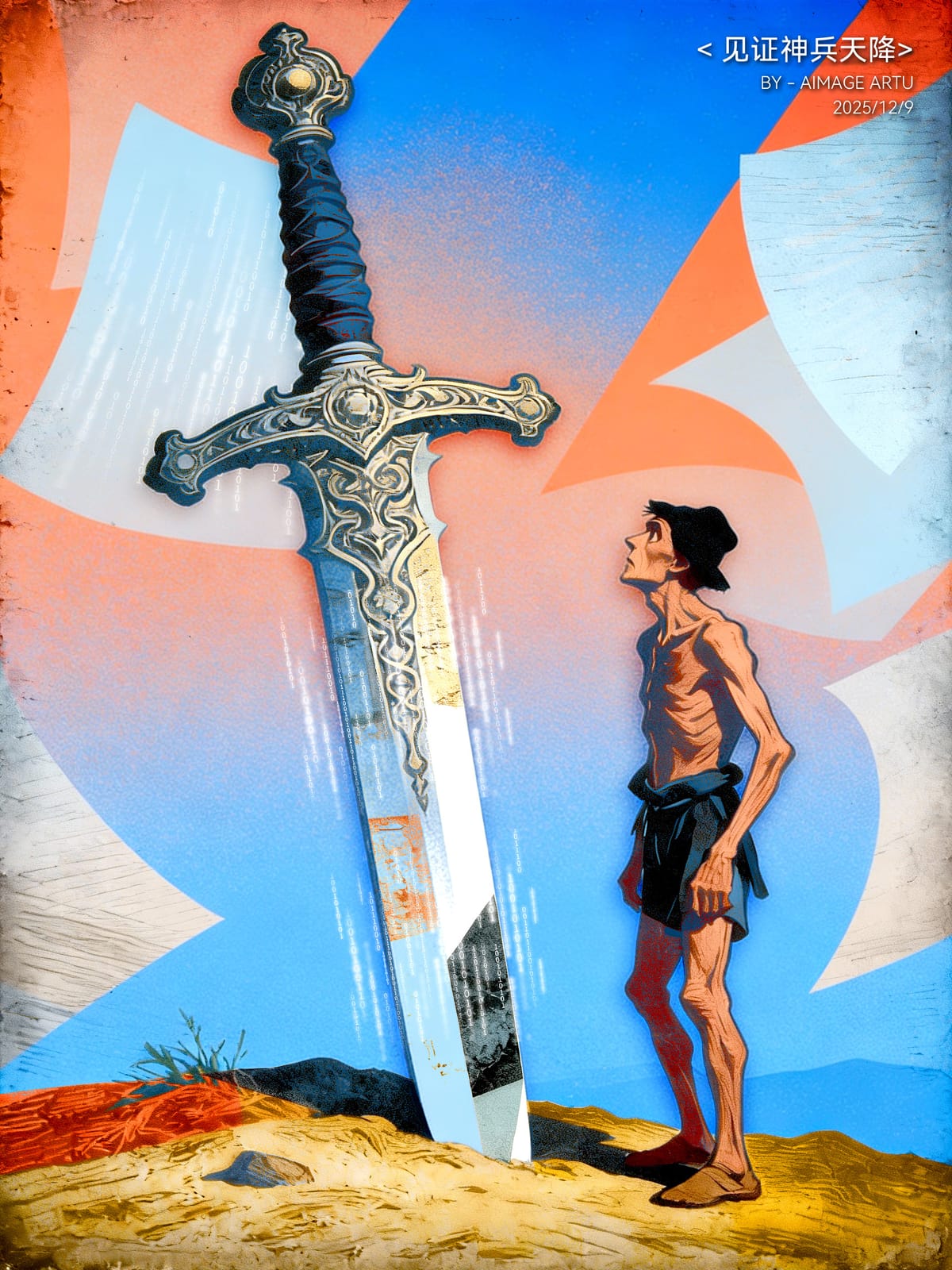 插画《见证神兵天降》